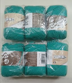 New Lily Sugar 'n Cream Cotton Yarn 6-Packs