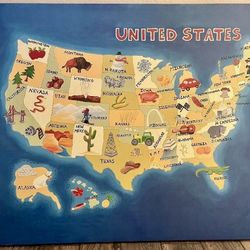 United States Wall Art 35x47