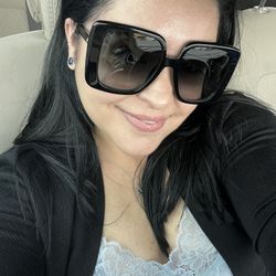 Black And Gold Gucci Sunglass 