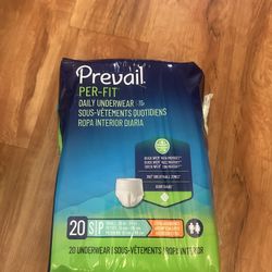 Prevail Per-Fit Daily Adult Incontinence Protective Pull-Up Underwear, Extra Absorbency