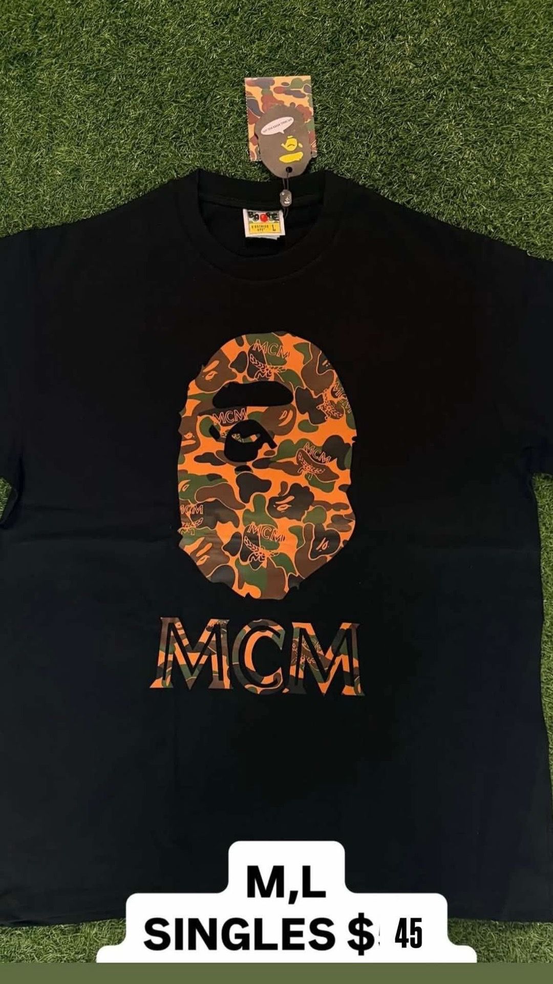 mcm bape shirt