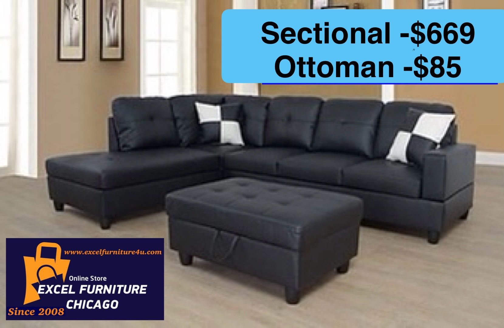 💫FREE DELIVERY💫Brand New Sectional Sofa Couch