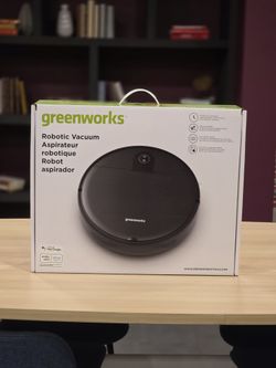 Greenworks Robotic Vacuum Perfect for Pet Hair, Hard Floors, Carpets, Works with Alexa