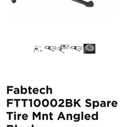 Fabtech FTT10002BK Spare Tire Mnt Angled Black