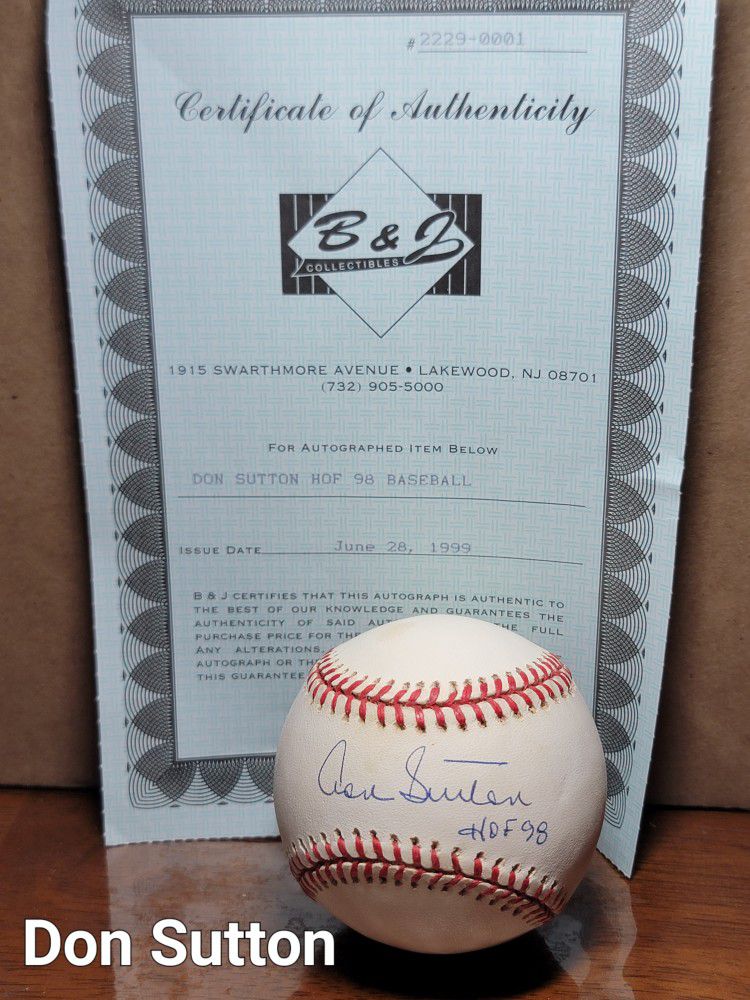 Don Sutton Autograph Baseball 