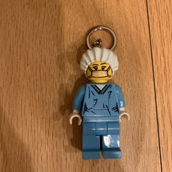 LEGO Classic Surgeon Keychain Light - 3 Inch Tall Figure