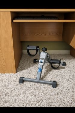 Under Desk Bike Pedal Exerciser - Great for Home Cardio!