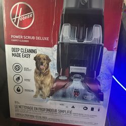 Hoover carpet cleaner, power, scrub deluxe