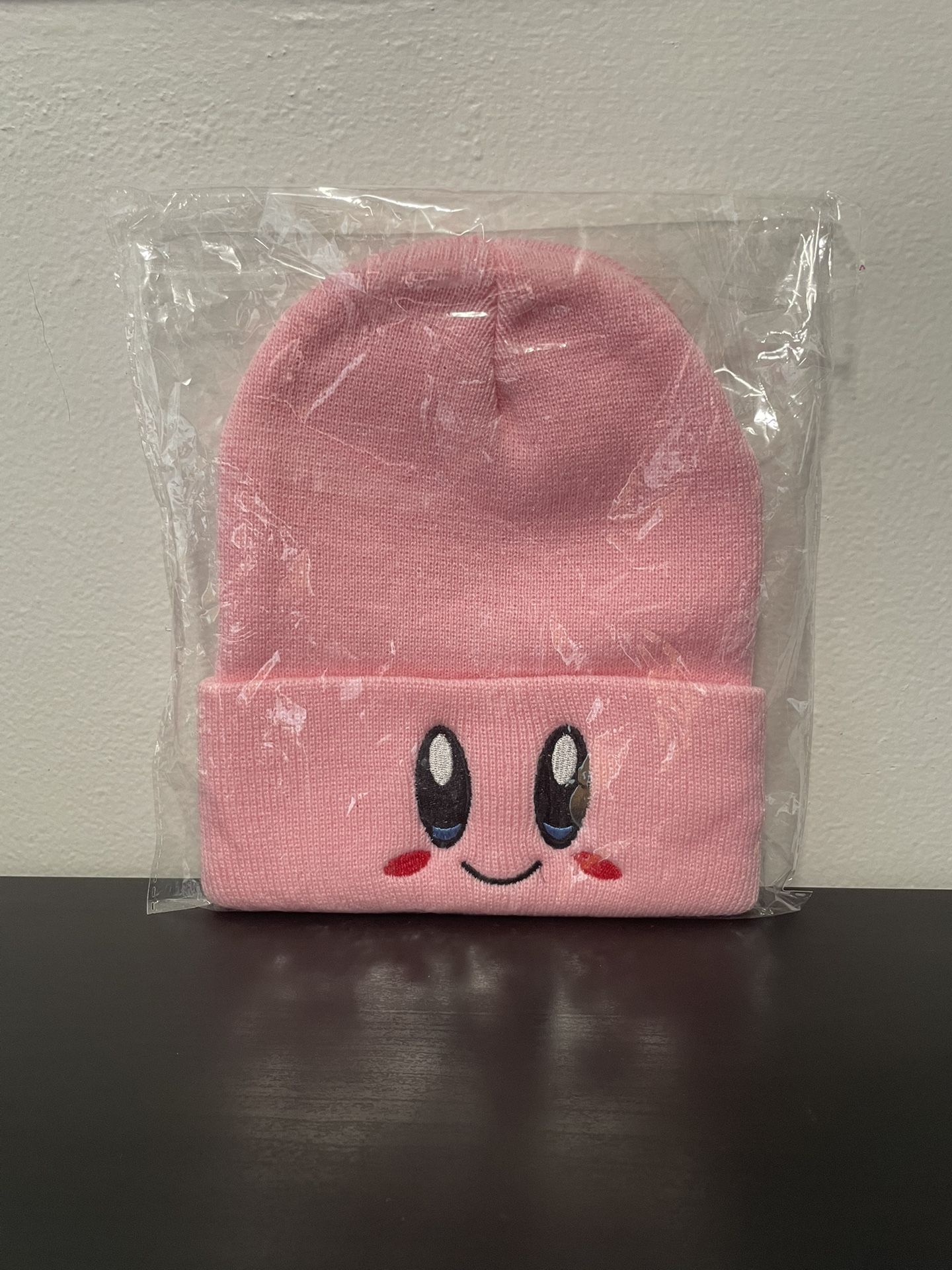 Kirby Beanie NEW SEALED Pink Hat Cuffed Video Games Unisex