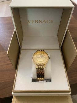 Versace Mens Gold 42mm Bracelet Fashion Watch VEKA01222