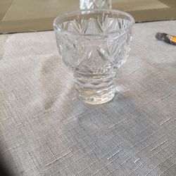 Set Of 6. 24% Lead Crystal Egg Cups 