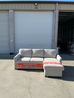 Coddle Cameron Convertible Sleeper Sectional with Storage Chaise – Beige DELIVERY 🚚 AVAILABLE