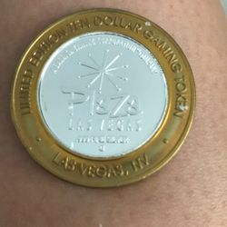 Ten Dollar Gaming Token .999 Fine Silver