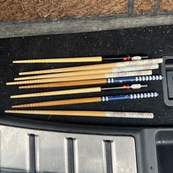 Set of 4 Designer Bamboo Chopsticks (8 Total)