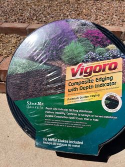 Vigoro Composite Garden Edging with Depth Indicator