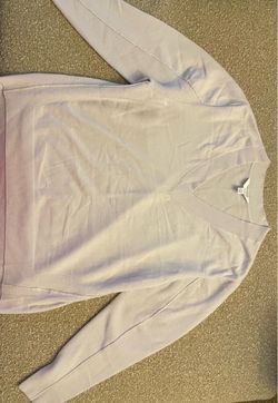 Light purple V-Neck Long Sleeve Sweater
