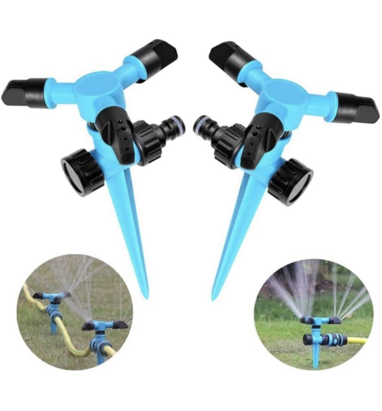 360° Flexible Garden Yard Lawn Water Sprinkler Watering Sprayer Automatic System