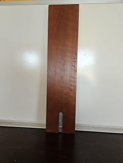 Vintage 17" Wooden 3-Track Cribbage Board w/ 8 Pegs & Storage