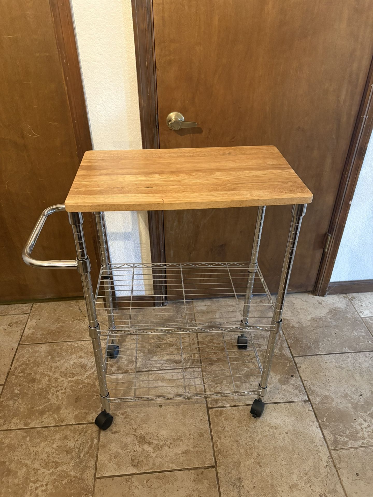Microwave Stand With Shelves