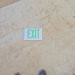 New Exit Sign