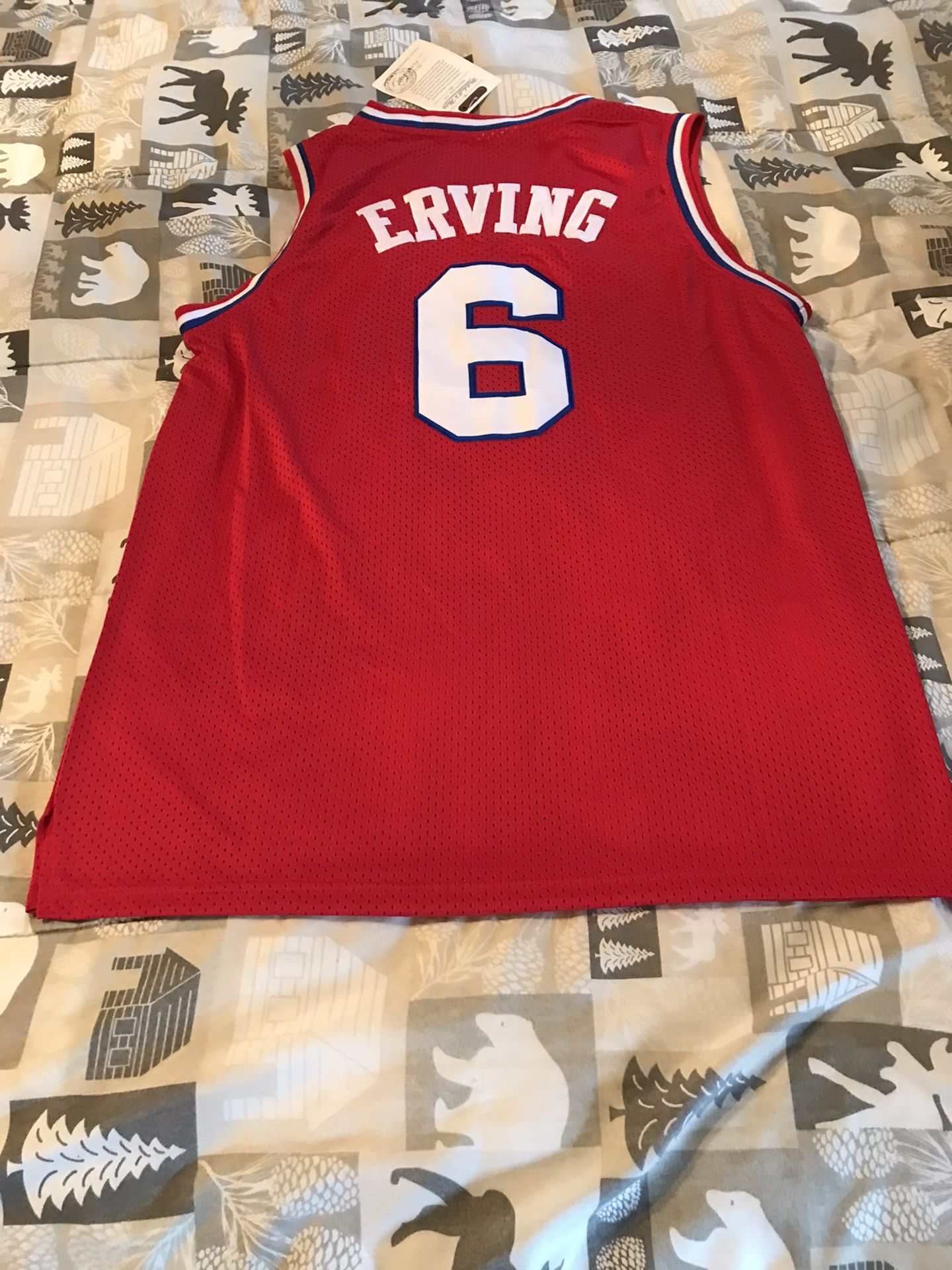 Sixers Erving Sz Large Jersey