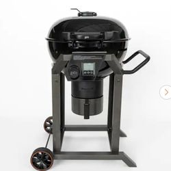 LOCO 22.5 in. SmartTemp Kettle Charcoal Grill in Black with Stand