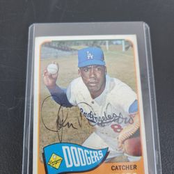 Topps 1965 John Roseboro Autographed Card