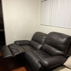 Recliner Leather Couch