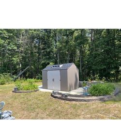 10 ft. W x 7 ft. D Plastic Storage Shed (70 sq. ft.)