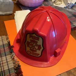 Fire Chief helmet adjustable strap brand new perfect for Halloween Hard plastic 