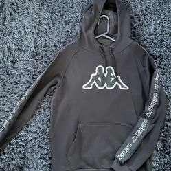 Black And White Kappa Hoodie