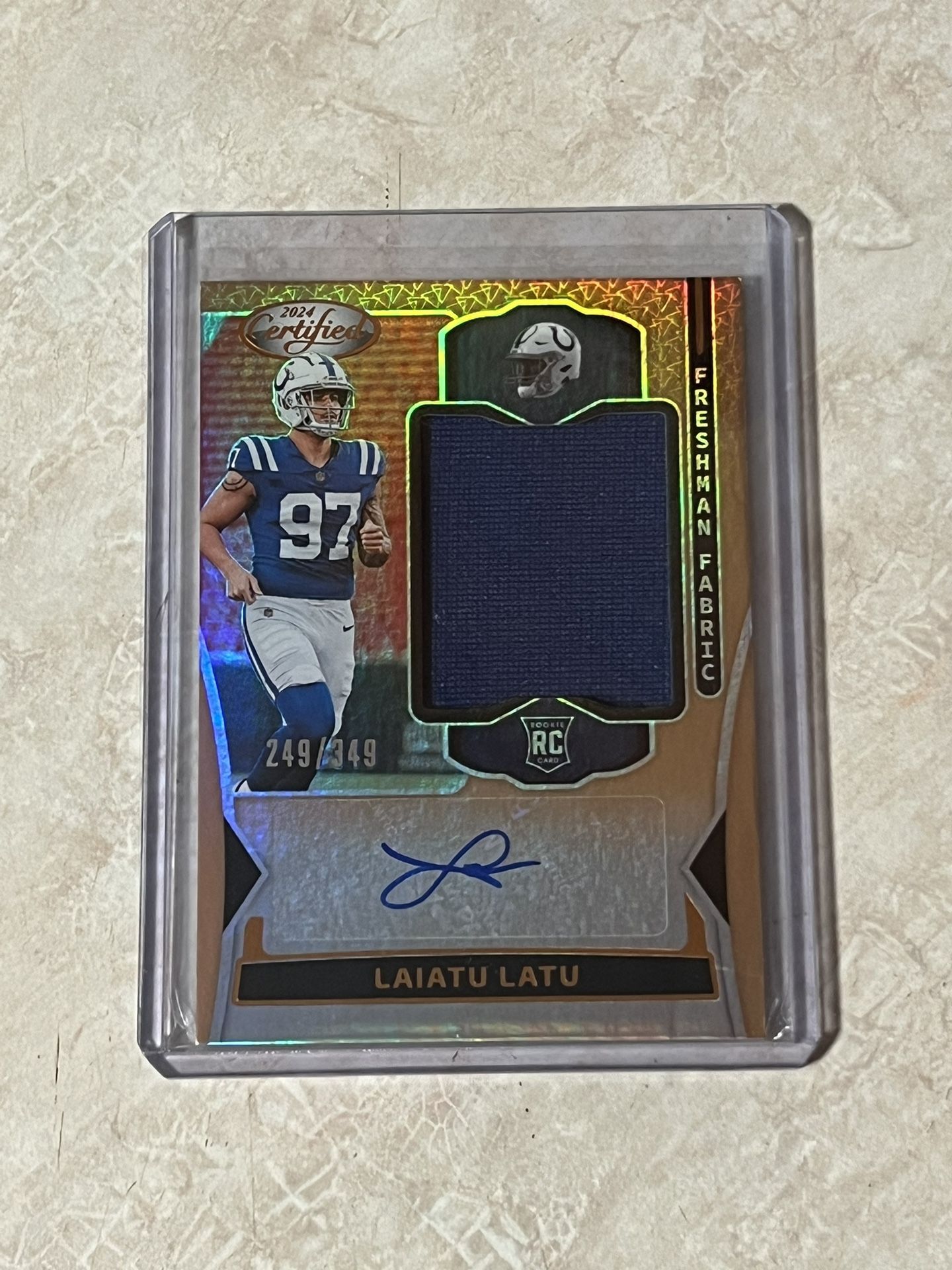 2024 Rookie Patch Autograph Laiatu Latu Indianapolis Colts