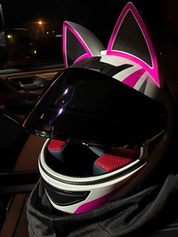 Kitty Cat motorcycle helmet