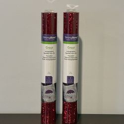 Cricut Holographic Sparkle Iron-on RED
