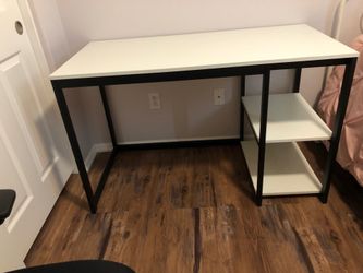 White & Black Desk $60 obo