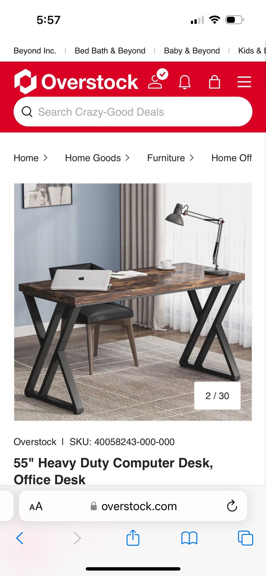 55” Computer Desk for Sale in Chicago, IL OfferUp