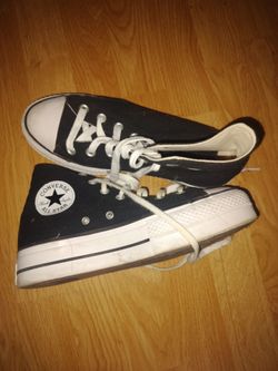 Women's Converse platforms size 8