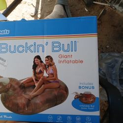 Buckin' Bull Giant Inflatable Pool Float