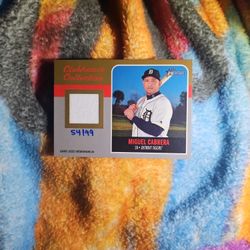 2019 Miguel Cabrera Detroit Tigers Patch Card