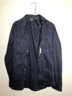 A/X Armani Exchange Dress Shirt XS Slim Fit Season 11 NWT