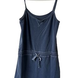 Gap Drawstring jersey dress Blue Sz L Beach Summer Spring  Comes from a pet and smoke free home.    Measurements are in the pictures. Drawstring jerse