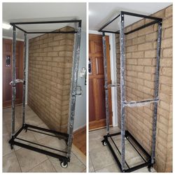 Heavy-Duty Chair Cart for 60 Chairs, Metal Chair Storage Dolly