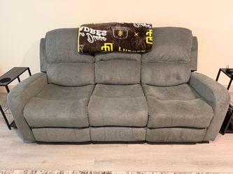 Grey Reclining Sofa