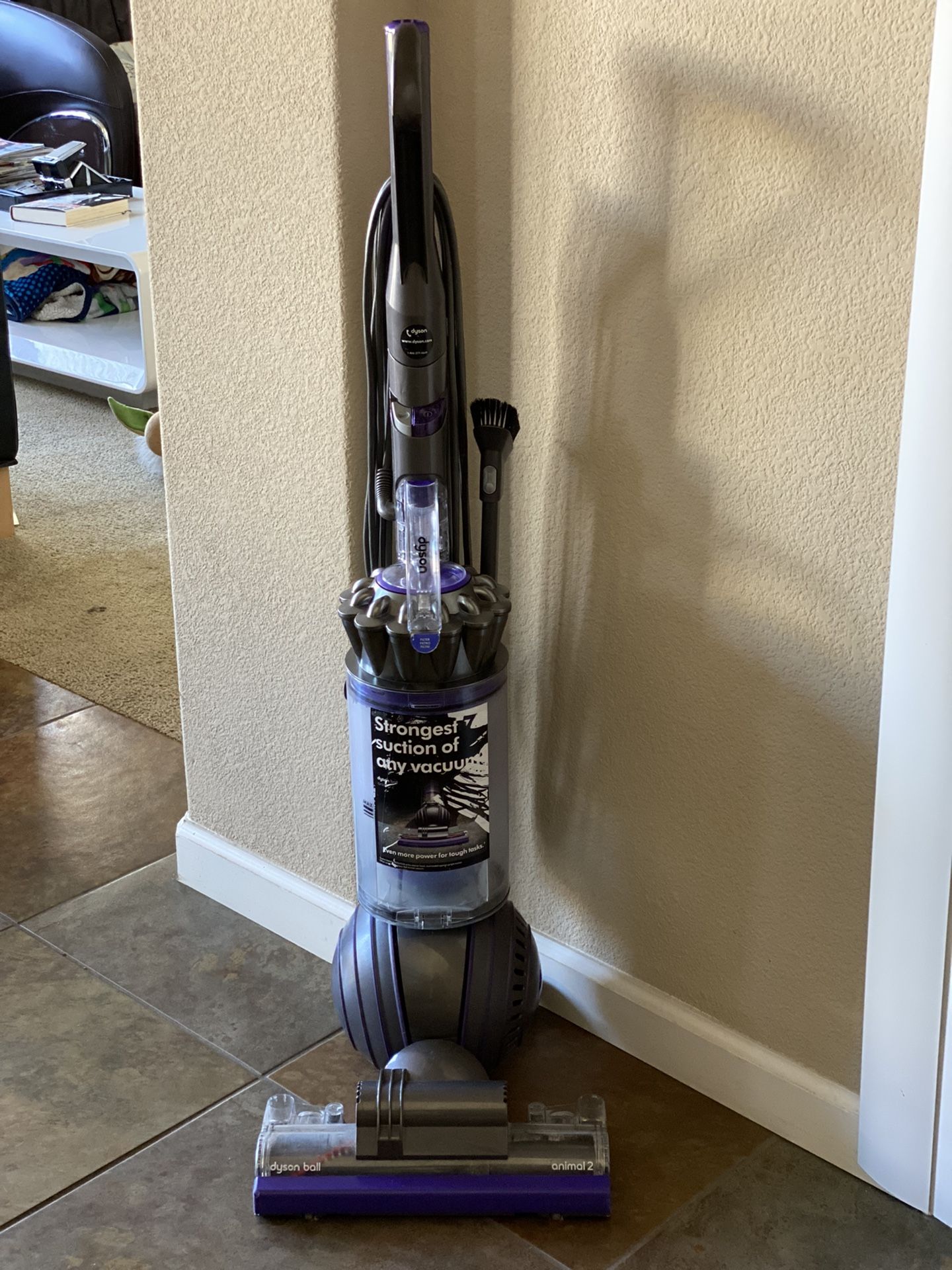 Dyson Ball Animal 2 Upright Vacuum in Iron/Purple From Covid Free Home 