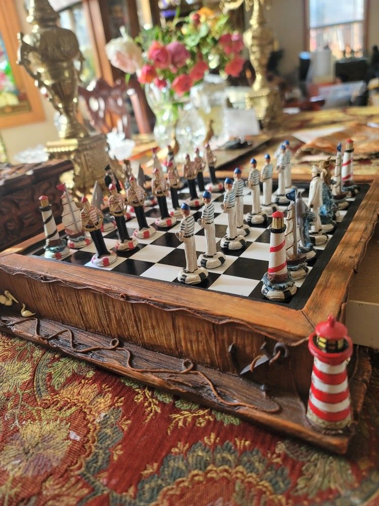 Chess SET Nautical Themed Set