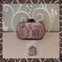 NEW LOVELY SNAKESKIN PATTERN PURSE
