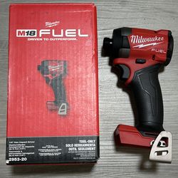 Milwaukee M18 FUEL 18V Lithium-Ion Brushless Cordless 1/4 in. Hex Impact Driver (Tool-Only)