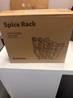 Barlorie Bamboo Pull-Out Spice Rack Organizer