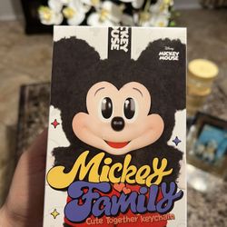 POPMART Mickey Family Cute Together Keychain