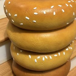 RARE VIRAL TIKTOK Bagel Stool Side Table Brand New